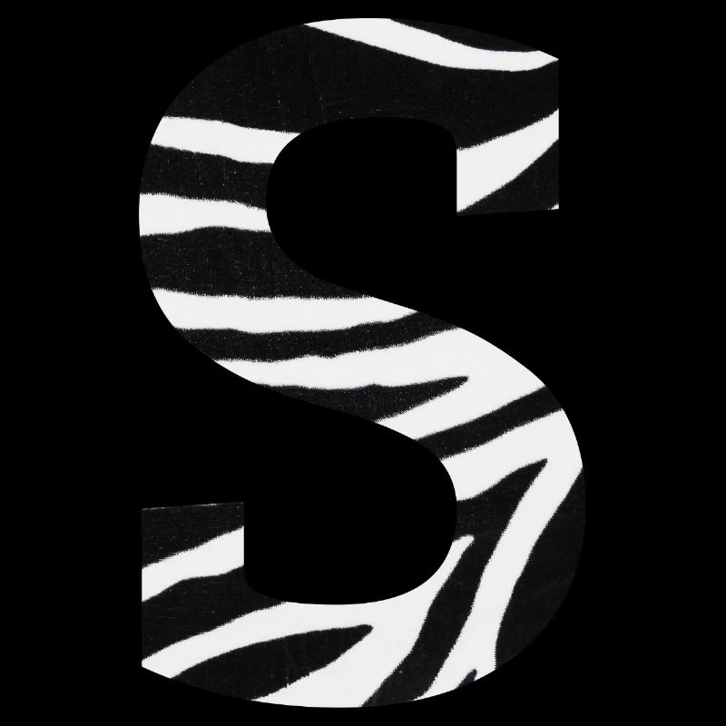 Letter s zebra
