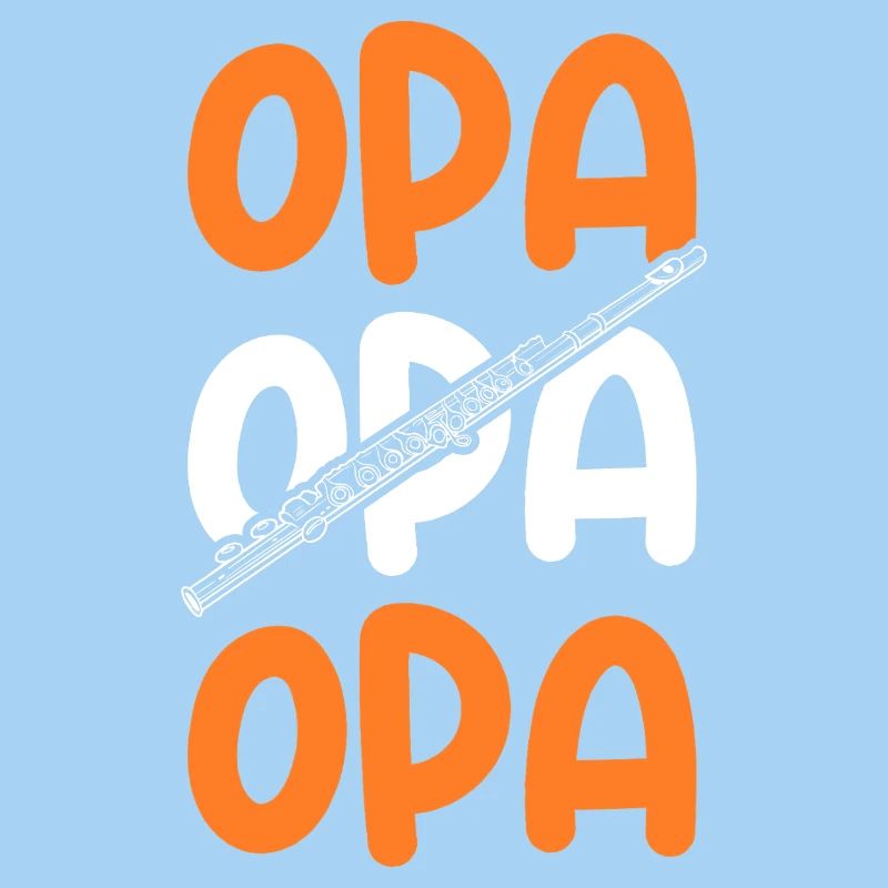 Flötist Opa Querflöte