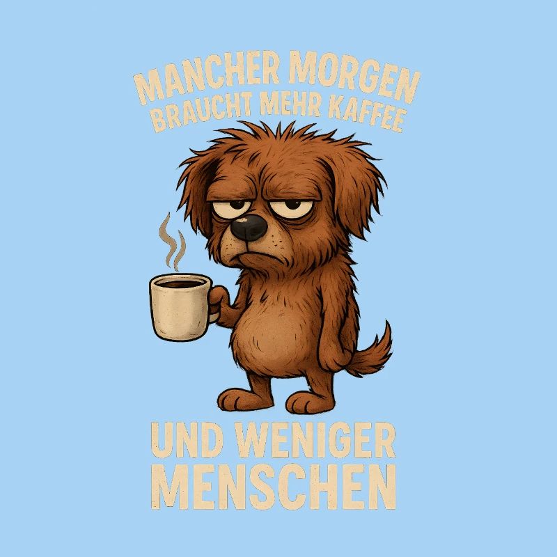 More coffee, fewer people Dog