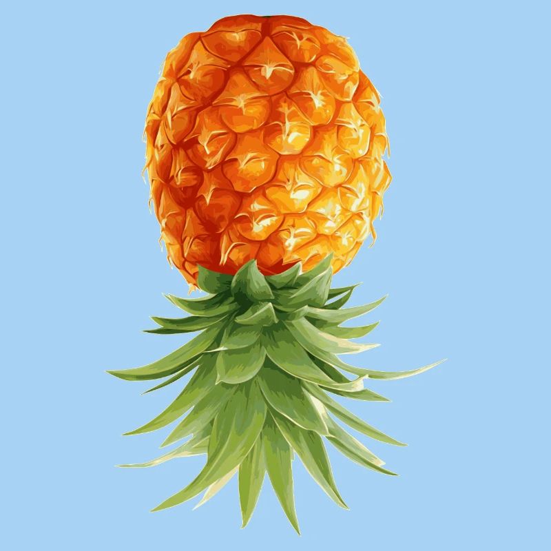 Pineapple is upside down