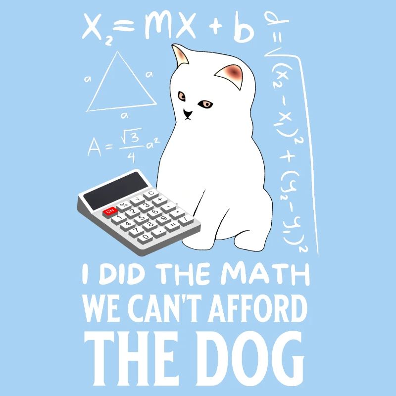 Humorous Cat Math Design