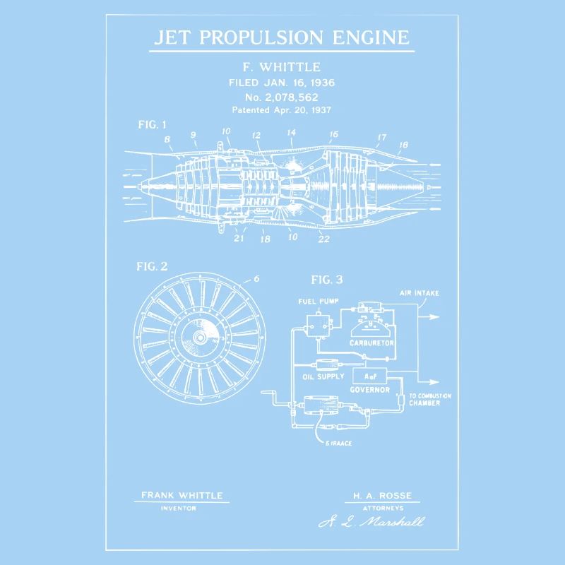 Jet Propulsion Engine Blueprint