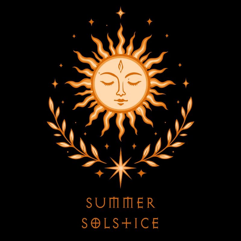 Summer Solstice Sun – Boho Symbol