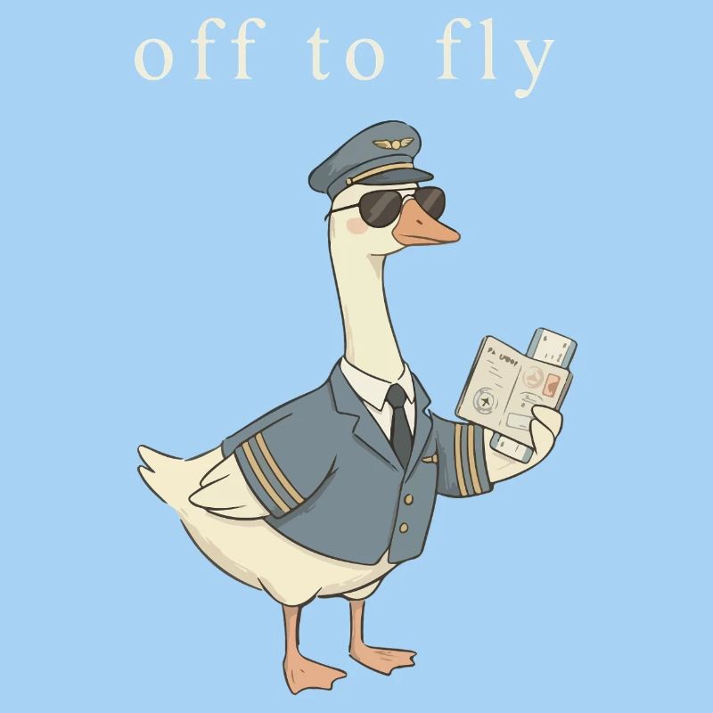 Duck pilot on take-off