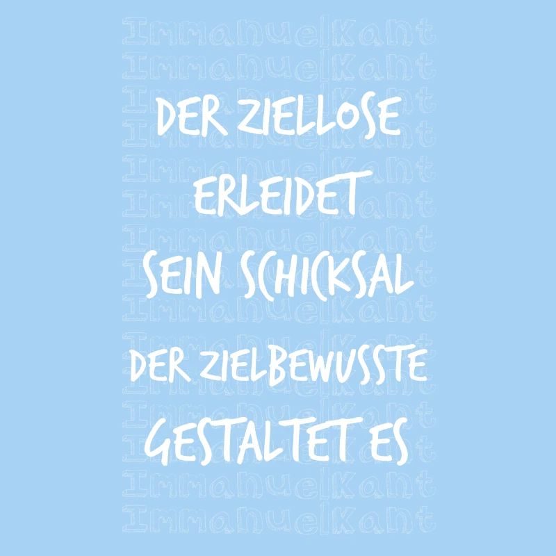 Ziellos Immanuel Kant Zitat Spruch Geschenk Idee