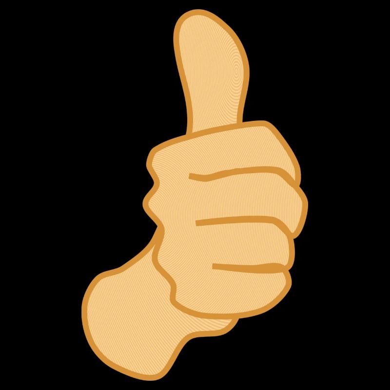 Pouce vers le haut Symbole Positif