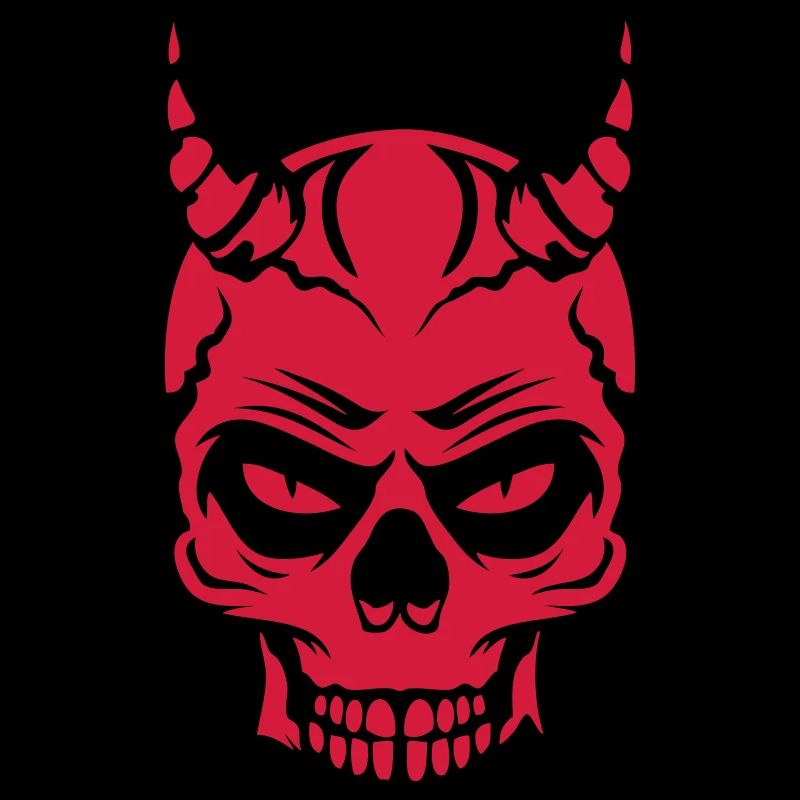 tete de mort diable enfer lucifer corne