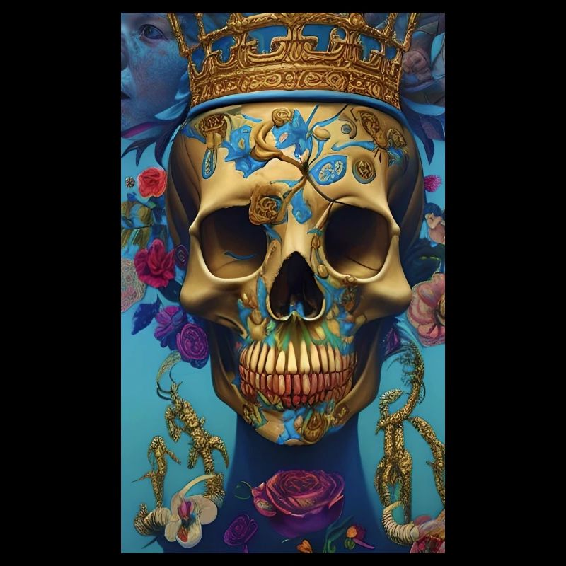 Beautiful fantasy Skull