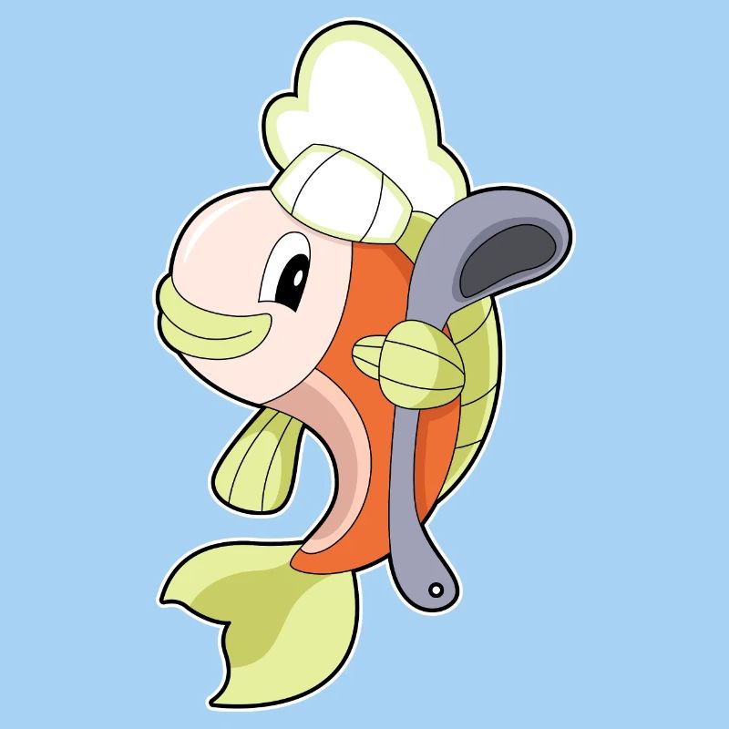 Fisch Koch Kochlöffel Kochen