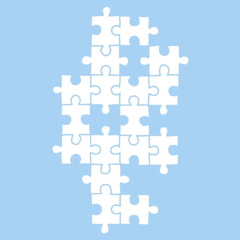 Weißes Puzzle