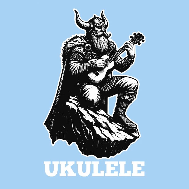 Ukulele Wikinger Musik Geschenk