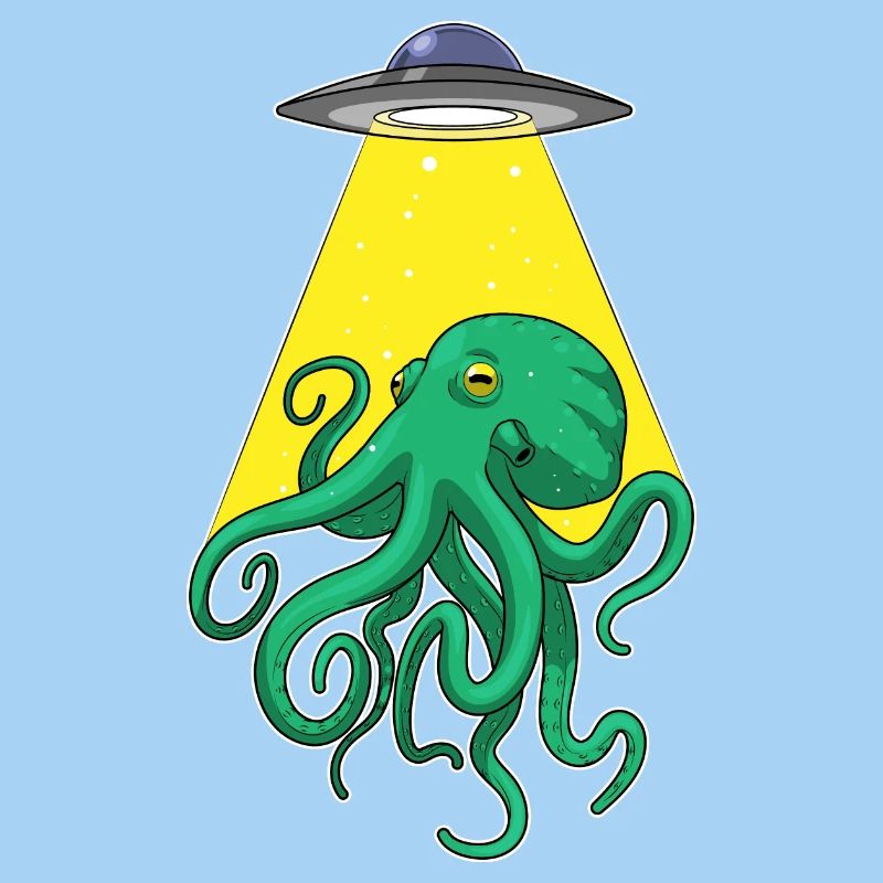 Octopus, Spaceship, Space