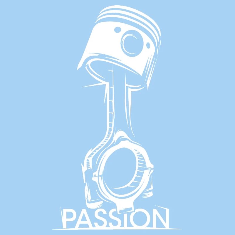 Piston Tuner Passion Auto Racing Motor icon Logo