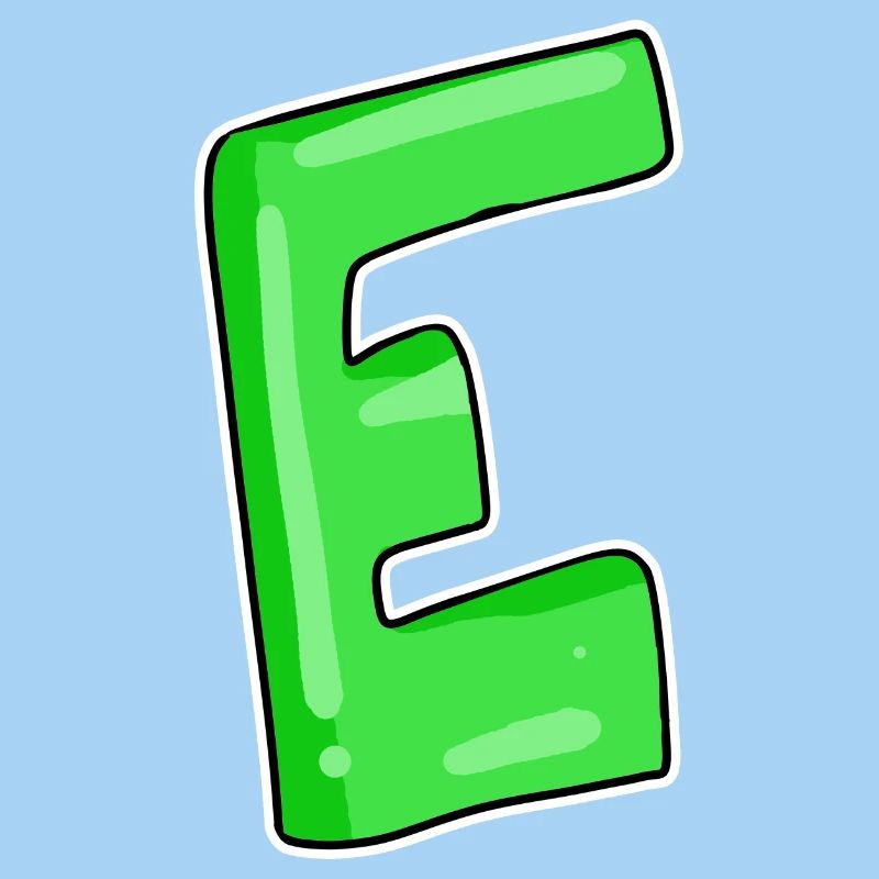 Letter E Initial point