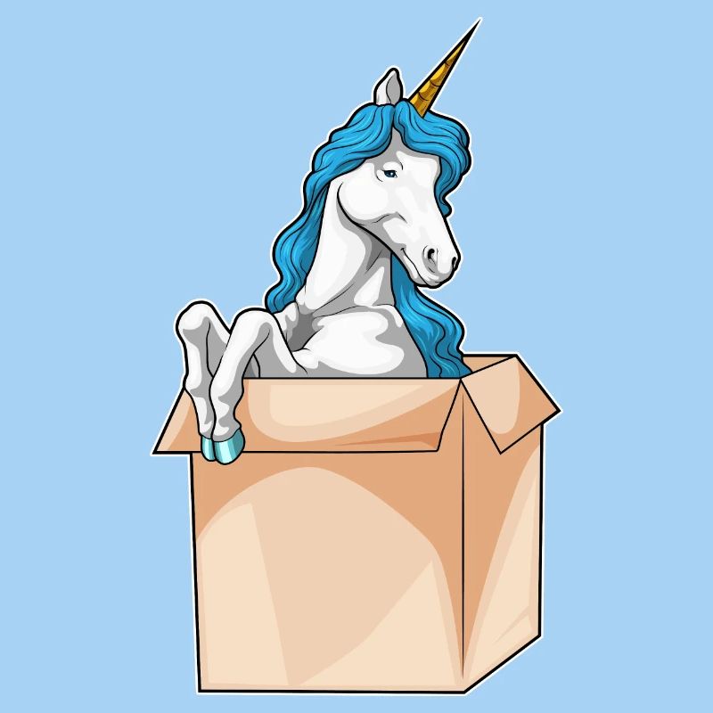 Einhorn Karton