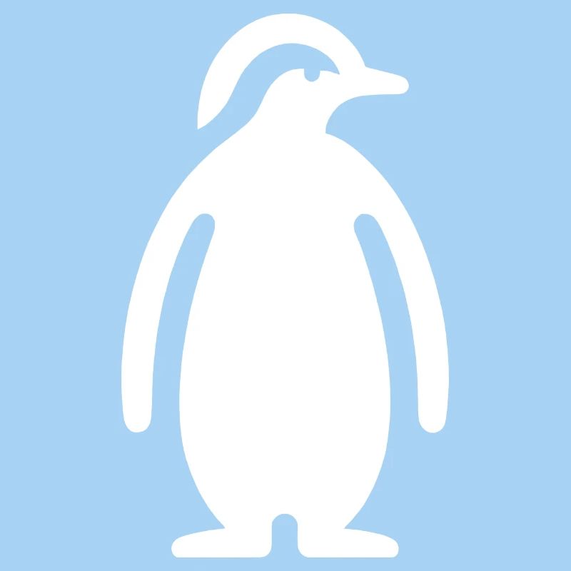 Pinguin Silhouette Elegantes Design