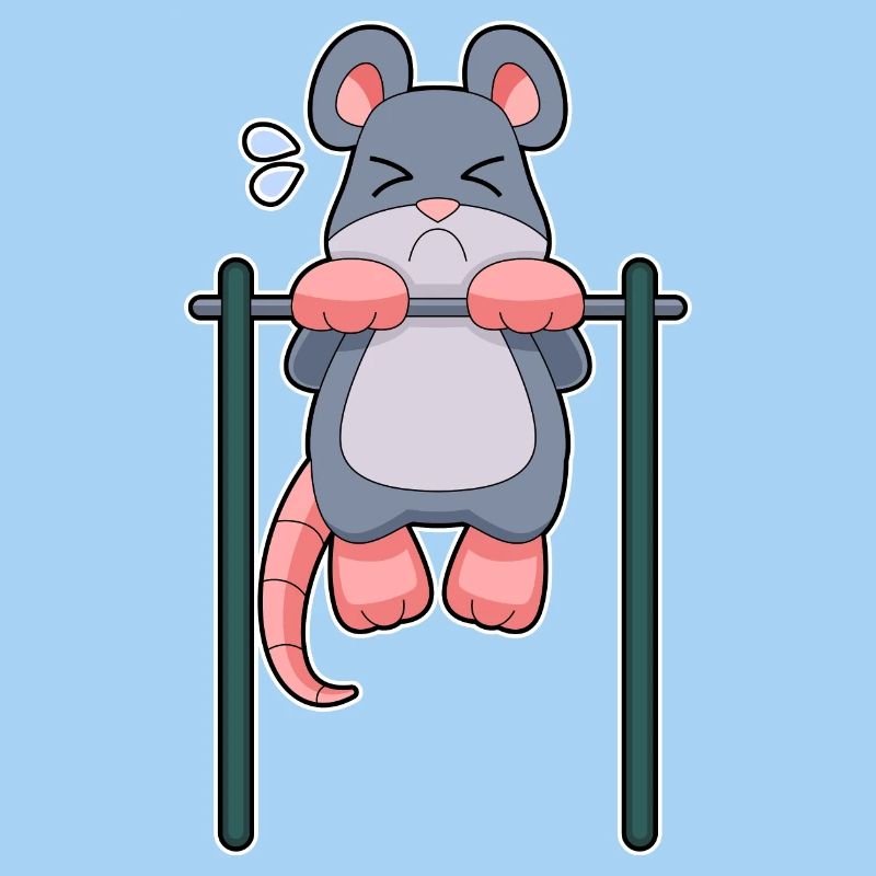 Mouse Bodybuilders Pull-ups Bodybuilding