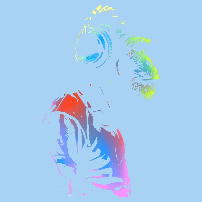 Singe avec des écouteurs 🎧