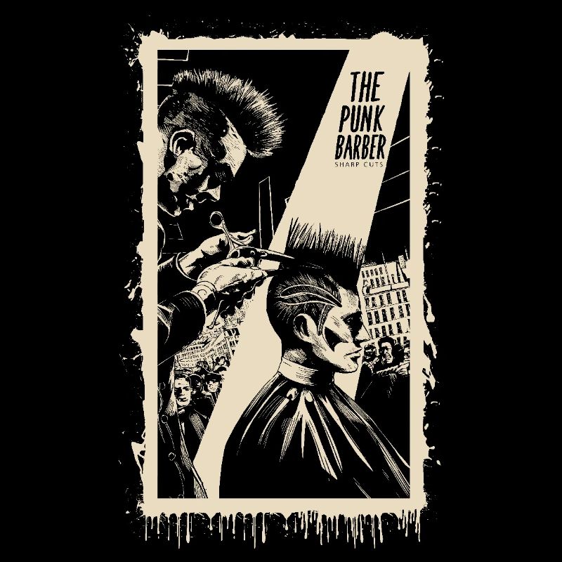 Punk Barber scharfe Schnitte