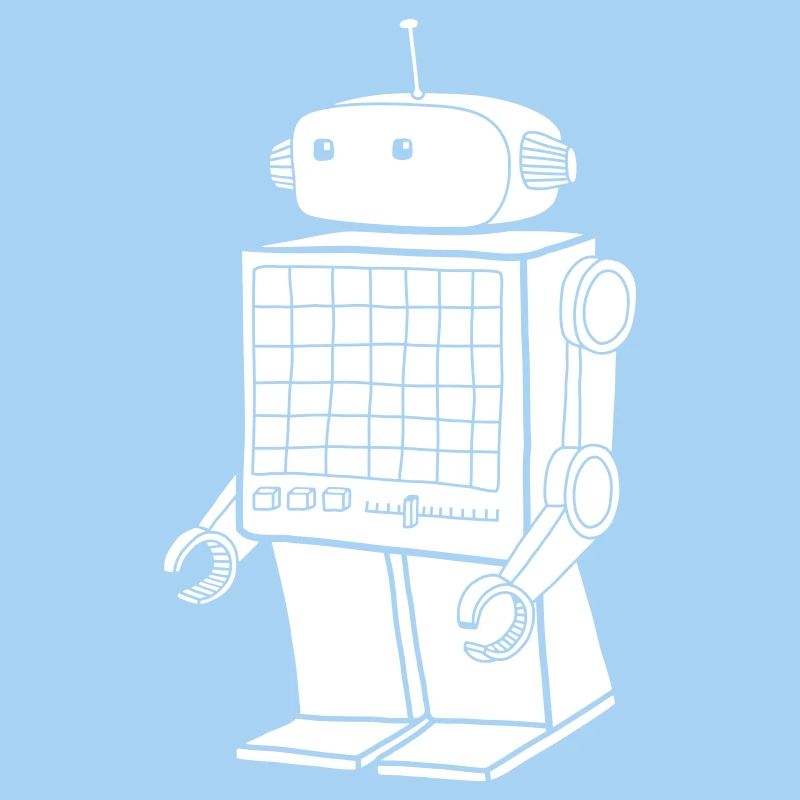 Robot rétro - Design Android Vintage AI
