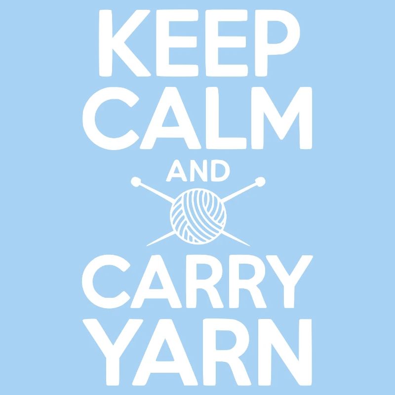 Bleib ruhig und trage Garn mit dir