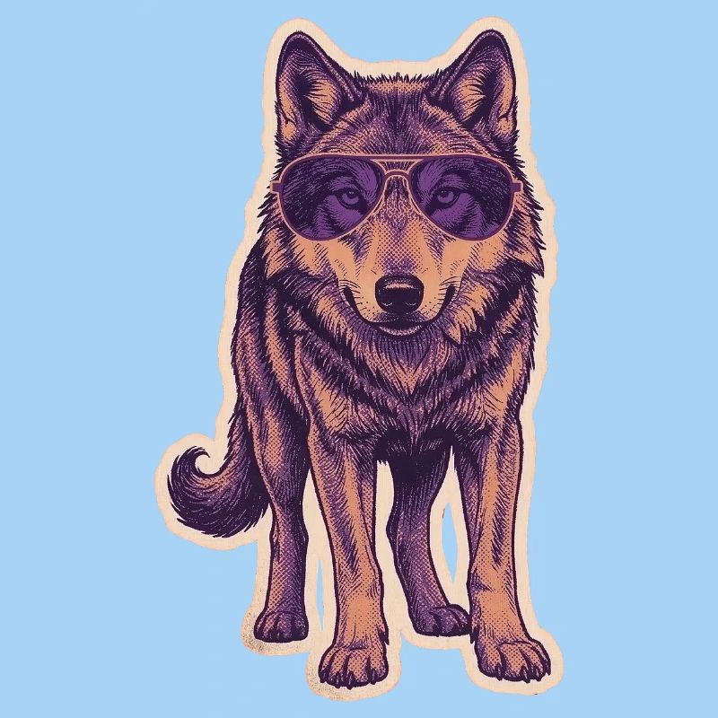 Wolf Mit Sonnenbrille