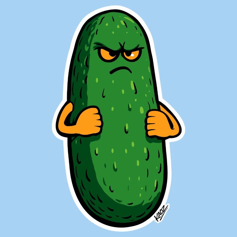 Grumpy Pickle Maskottchen