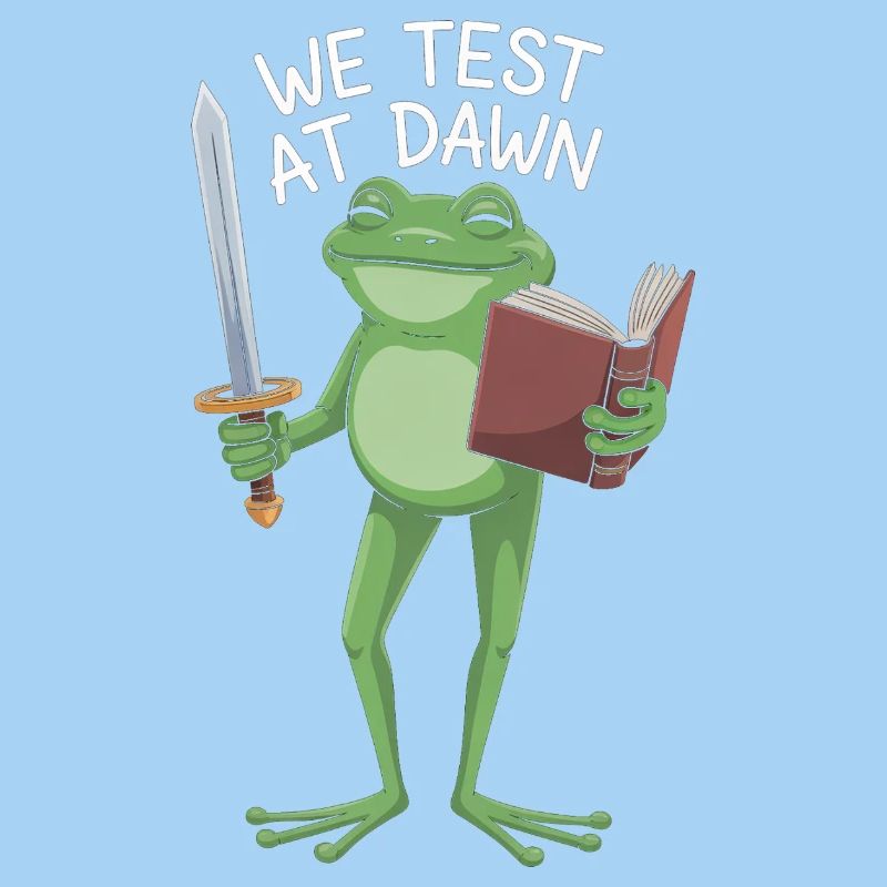Dawn Test Frog: Sword & Scroll
