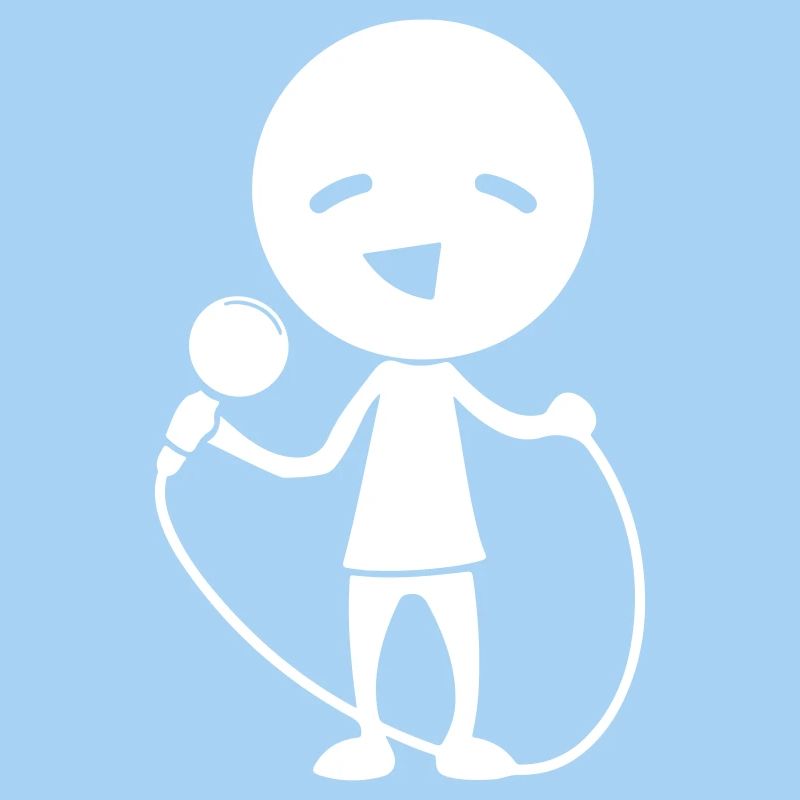 Sänger mit Mikrofon