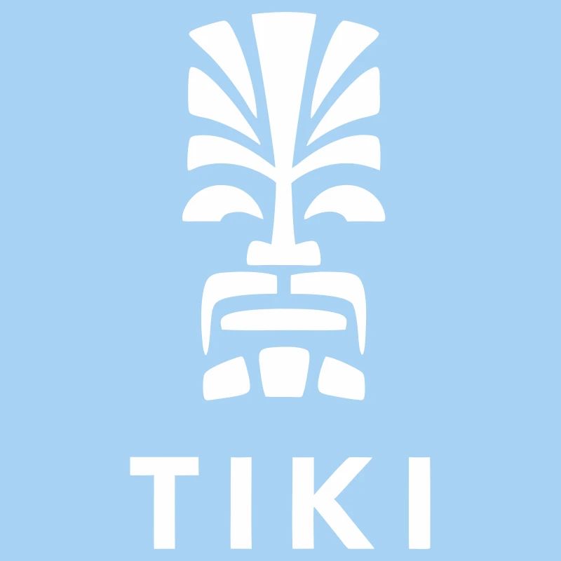 Tiki Design Polynesischer Kopf Lebendig