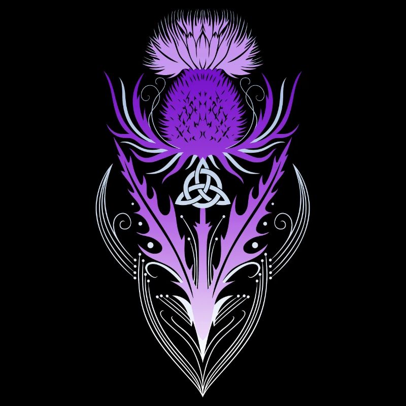 Distel mit Triquetra