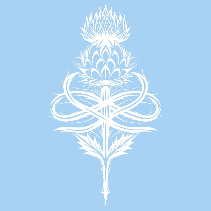 Thistle Tribal with Infinity Symbol