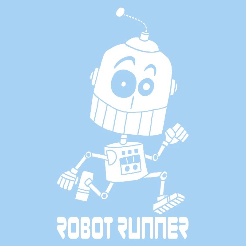 White Running Robot
