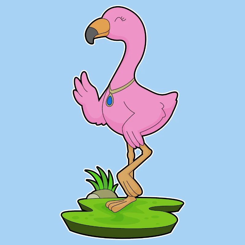 Flamingo Halskette