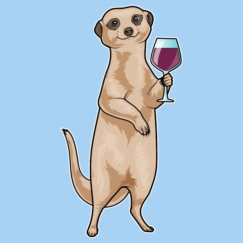 Erdmännchen Rotwein