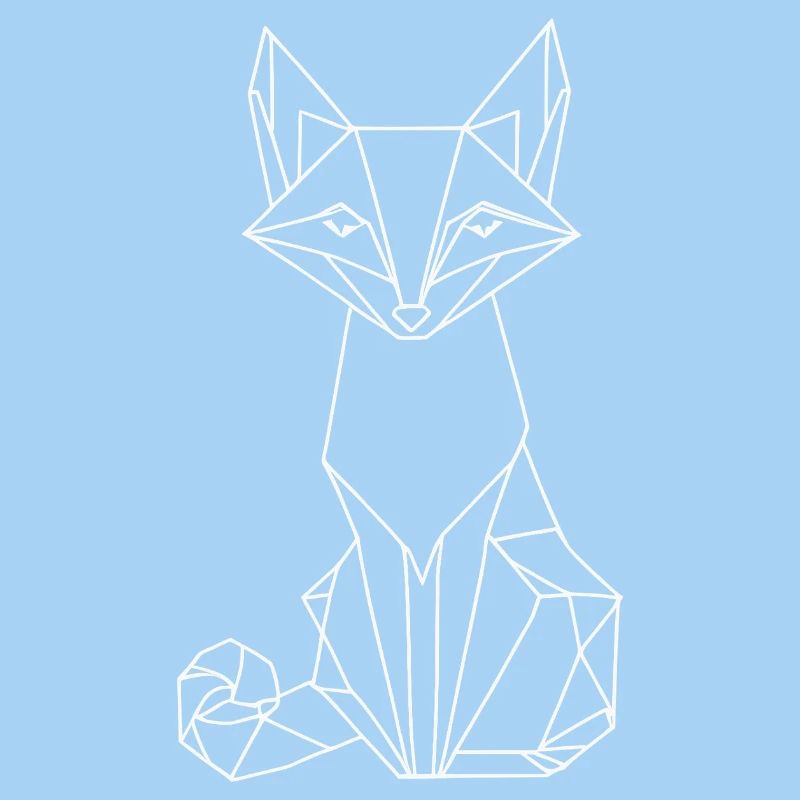 Fox Polygon – Minimalist Forest Animal Design