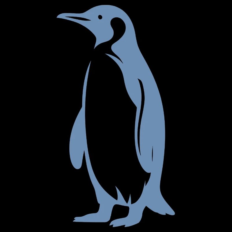 Minimalist Penguin Silhouette Simplicity