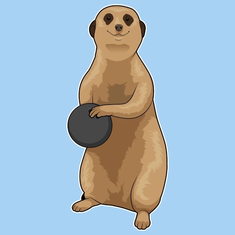 Suricate Boule de bowling