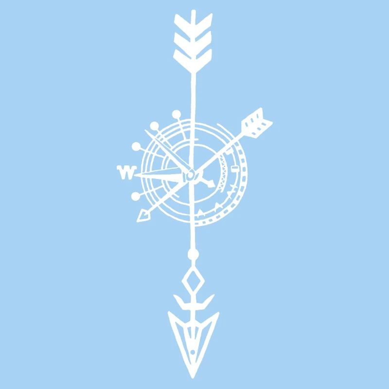 Esquisse d'un compas blanc