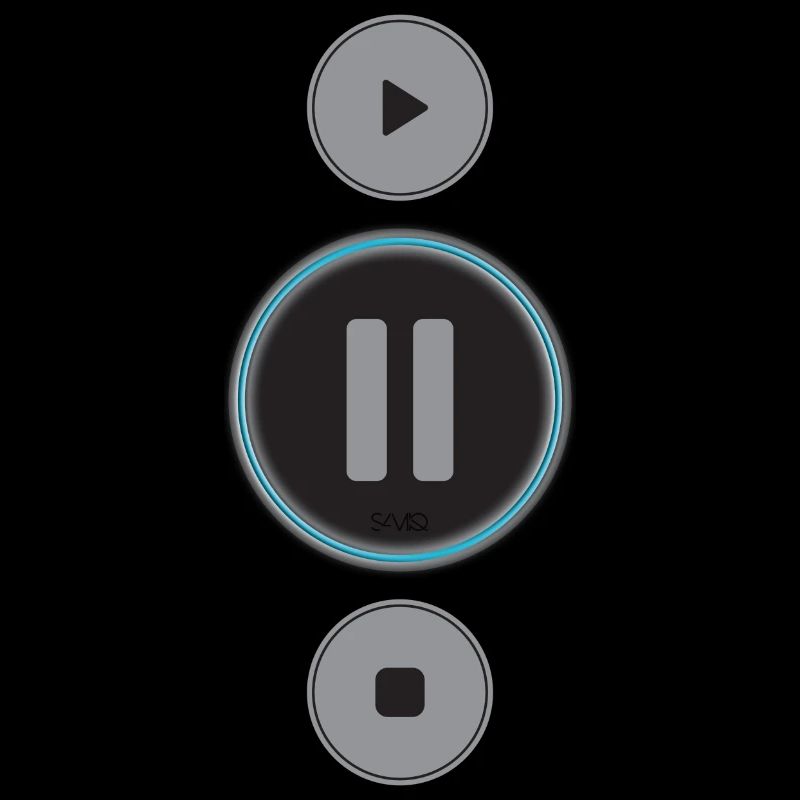 Musik Play Pause Stop Knöpfe Auszeit Geschenk Ruhe