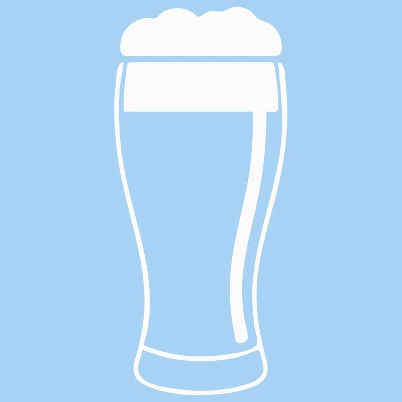 Verre à bière avec mousse