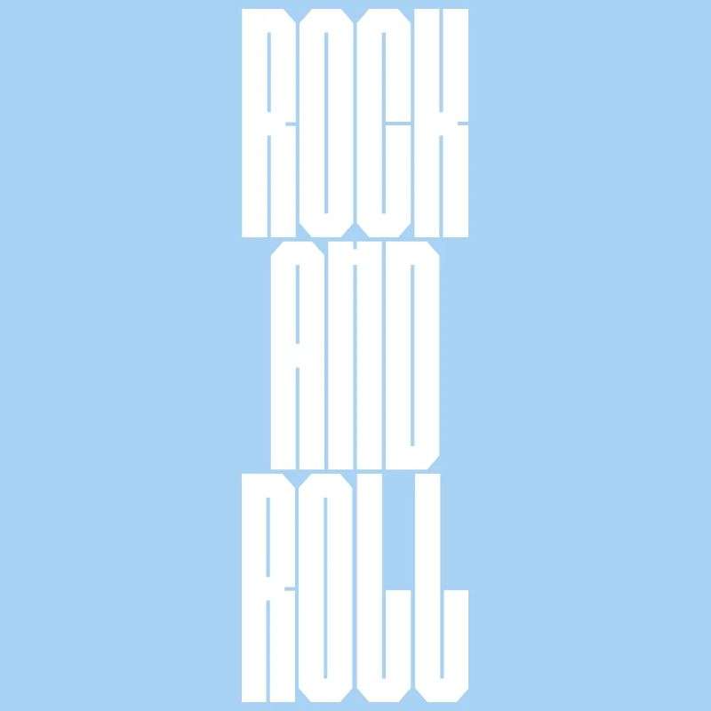Typographie audacieuse du rock and roll