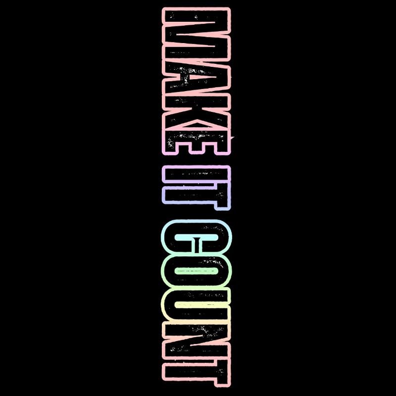 Every moment counts – pastel inscription