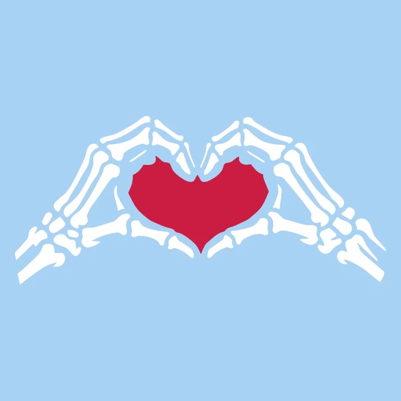 Skeleton Hands Heart Love Valentine's Day