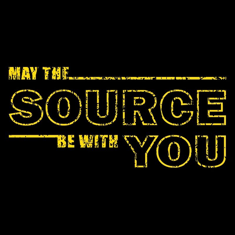 May the Source Be With You – Geek Tee