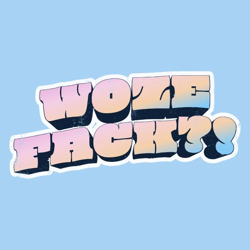 Wow Face Pastel Graffiti Style