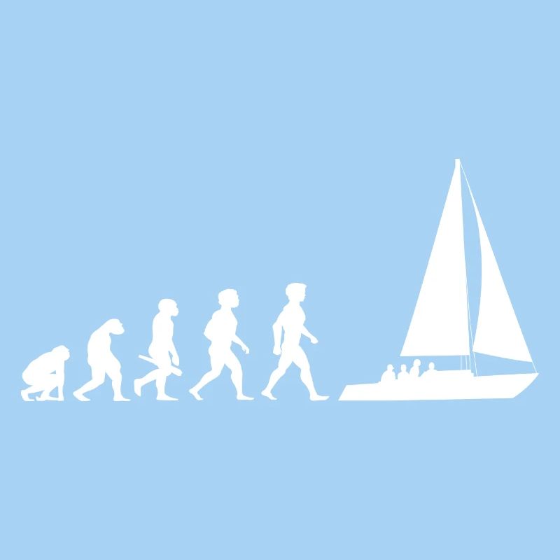 Evolution sailing sailboat sailing ship