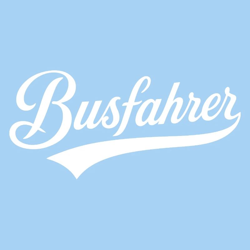 Beruf Busfahrer Text Design