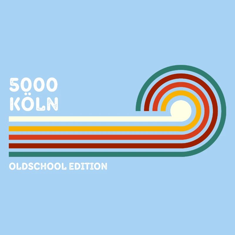 Cologne Retro Shirt Oldschool 5000 Zip Code Souvenir
