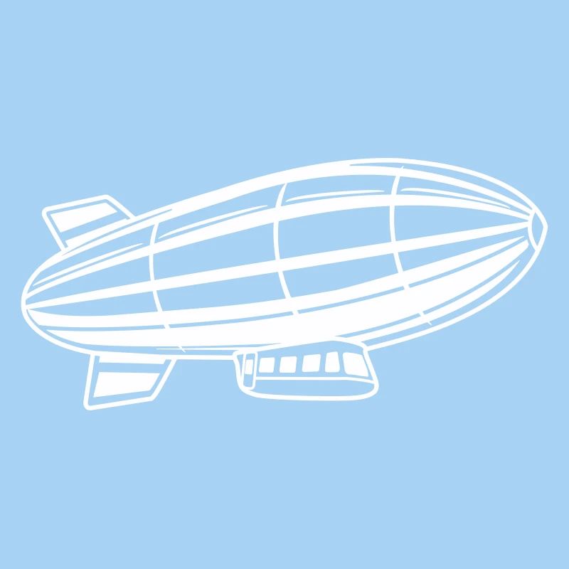 Silhouette de dirigeable Zeppelin